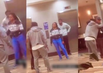 Heartbroken man breaks down in tears as he catches girlfriend with another man in hotel (Video)