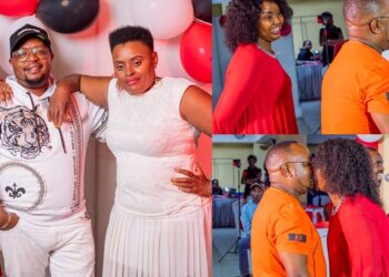 Man celebrates Valentine’s Day with his two wives (Photos)