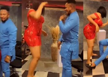 “My husband na the real odogwu” – Nigerian lady dances for lover who trained her in school (Video)