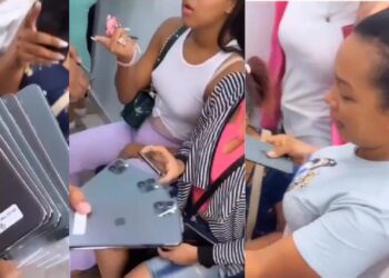 Man takes all his friends to store and buys an iPhone for each of them (Video)