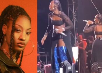 “She needs to fire her stylist” – Mixed reactions trail singer Tems’ outfit and steamy dance on stage during performance (Video)