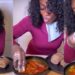 Netizens chides BBNaija star, Uriel for eating ‘swallow’ with glove, she reacts (Video)