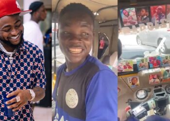 Singer, Davido gifts N1M to viral ‘Keke’ driver who plastered his photos all over his tricycle (Video)