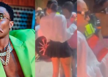 “Where’s Jada?” – Fans reacts to video of Wizkid hanging out with mystery lady at a club (Watch)