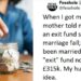 “Why I saved £315K as exit fund without my husband’s knowledge” – Woman reveals after being married for 49 years