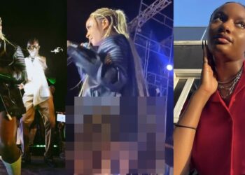 Singer Ayra Starr causes a stir as her derriere pops out in skimpy outfit during stage performance (Video)