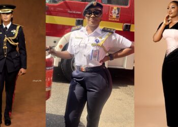 Nigerian female firefighter begs