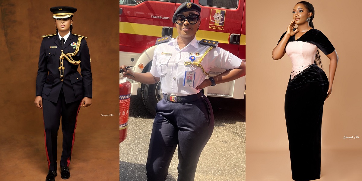 Nigerian female firefighter begs