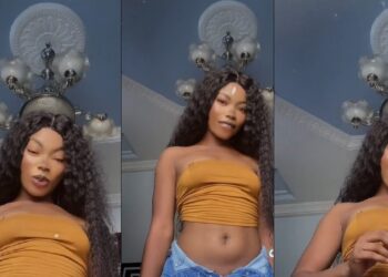Nigerian lady celebrates acquiring mansion, car and other properties in 7 years (Video)