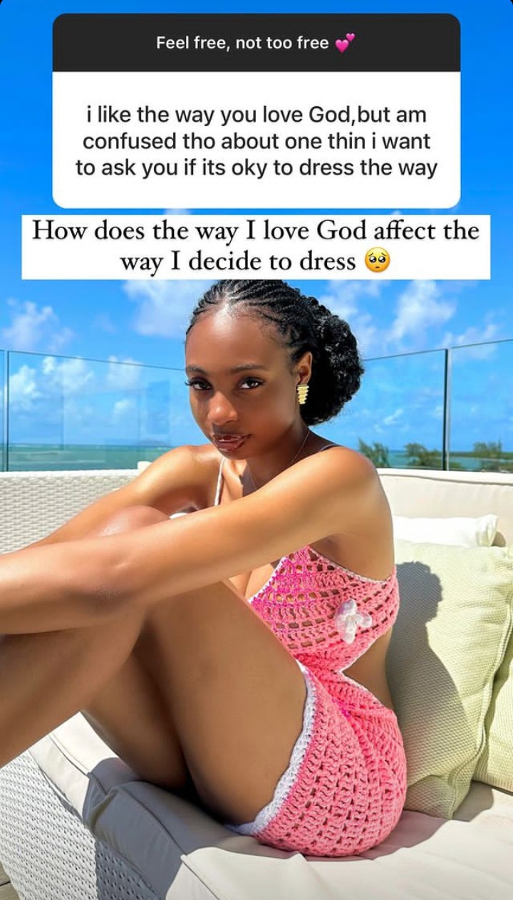 “How does the way I love God affect the way I decide to dress” – Susan Pwajok replies a fan