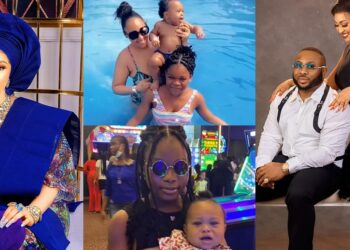 Actress, Rosy Meurer shares lovely video with Churchill’s daughter, days after Tonto Dikeh insinuated she was abandoned (Watch)