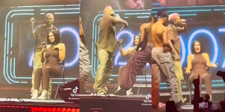 Chris Brown threw