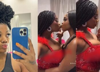 Reality TV star, Angel’s ‘intimate’ video with a lady raises eyebrows (Watch)