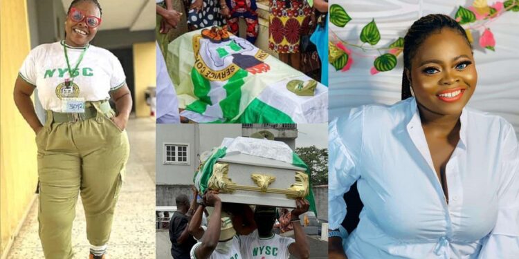 Corps member who died in Lagos train/BRT accident laid to rest (Photos)