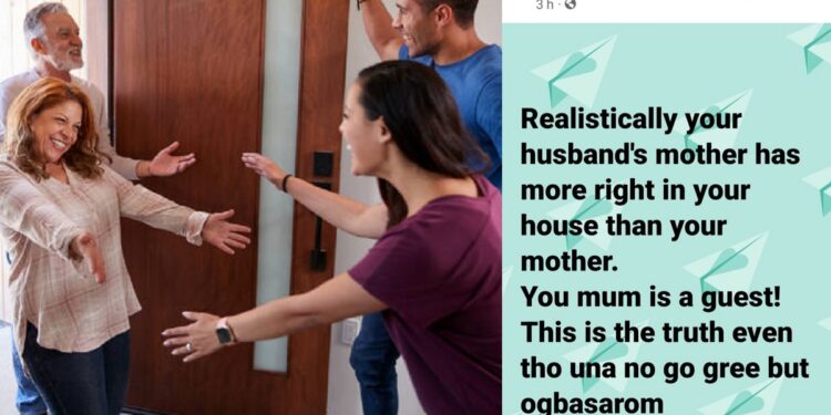 “Your husband’s mother has more right in your house than your mother” – Woman tells married women
