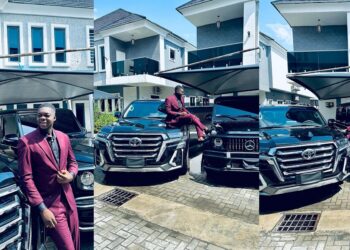Skit maker, Cute Abiola splashes millions on two new luxury cars (Photos/video)