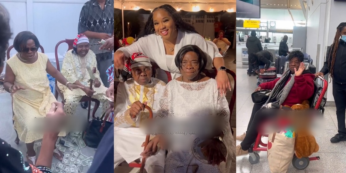 Family throws farewell party for grandparents as they return to Nigeria after 25 years in the US (video)