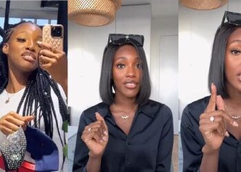 “He proposed?” – Netizens reacts as Paul Okoye’s lover, Ivy Ifeoma flaunts engagement ring (Video)