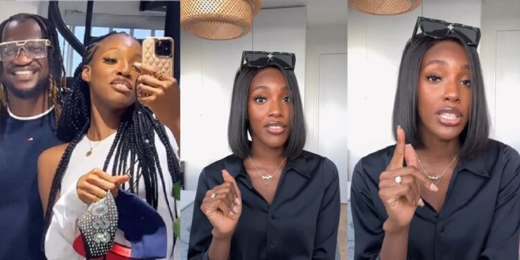 “He proposed?” – Netizens reacts as Paul Okoye’s lover, Ivy Ifeoma flaunts engagement ring (Video)