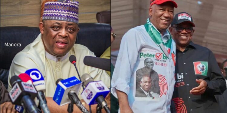 “Stop shedding tears” – Femi Fani Kayode tells LP Presidential candidate, Peter Obi