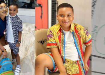 “My head is bigging” – Actress, Tonto Dikeh gushes as she shares son, King’s grades in school (Video)