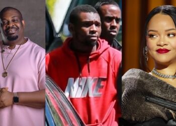 “This is what Don Jazzy should have done” – Reactions as random man shows up at Rihanna’s house to propose