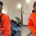 “She even rocked it better” – Reactions as singer Timi Dakolo shares adorable photo of his daughter rocking his cloth