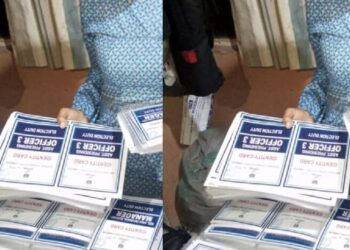 Police arrest 53-year-old woman with laminated INEC materials