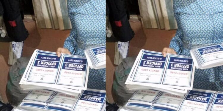 Police arrest 53-year-old woman with laminated INEC materials