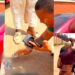 Crossdresser, James Brown creates a scene in Asaba after man damaged his phone (Video)