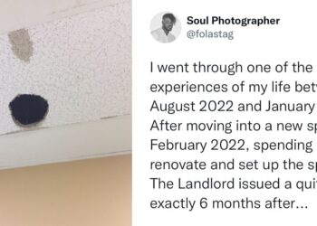 Nigerian man exposes his landlord who enters ceiling to peep at tenants