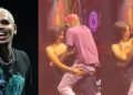“She doesn’t think what she did was wrong” – Man breaks up with girlfriend over intense lap dance with American singer, Chris Brown (Video)