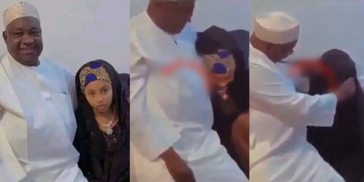 “She’s my choice, we love each other” – Elderly Kano man says as he weds young girl (Video)