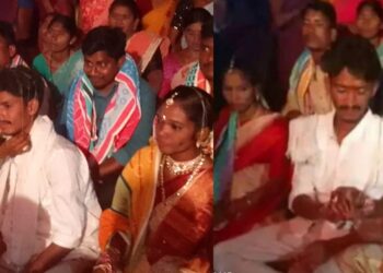 Man weds his two baby mama on the same day (Photos)