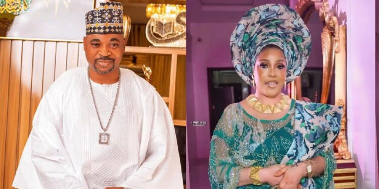 “My soulmate” – Mc Oluomo praises his 3rd wife for her birthday