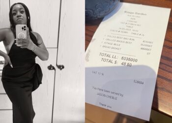 Nigerian lady shocks netizens with her 5.3 million Lebanese pounds lunch bill