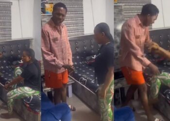 “Where did you get the money?” – Man queries girlfriend who bought iPhone for herself (Video)