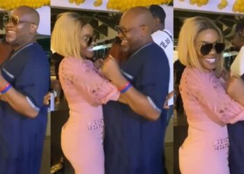 “Missing my Obim” – Actress, Iyabo Ojo gushes as she shares romantic video with lover, Paul O (Watch)