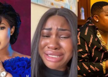 Actress Tonto Dikeh reacts as Kenyan lady breaks down in tears after Cubana ChiefPriest denied being the father of her baby (Video) 