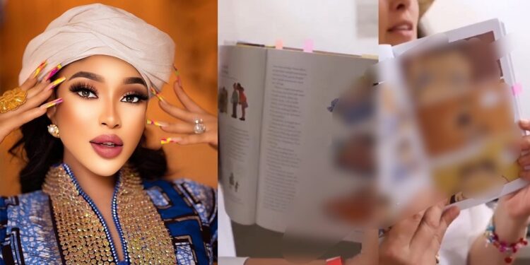 “Protect your kids” – Tonto Dikeh raises alarm about disturbing books that teach children about transgenderism, homosexuality and oral sxx (video)