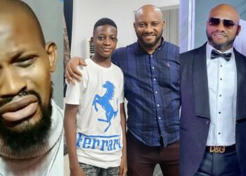 “This is spiritual” – Actor Uche Maduagwu in tears as he reacts to the tragic loss of Yul and May Edochie’s son, Kambilichukwu (video)