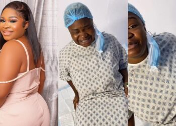“Please pray for me” – Actress Olaide Oyedeji pleads as she undergoes second surgery on her butt (Video)