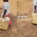 Mother shares video of little daughter fetching water after going from US to the village
