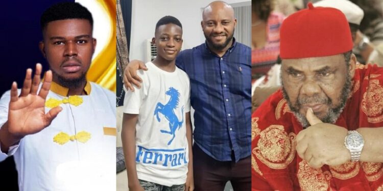 Old video of Nigerian prophet asking the Edochie family to pray against mourning resurfaces (Watch)
