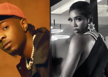 “Why these small boys dey disturb Aunty Tiwa?” – Reactions as Young John shoots shot at Tiwa Savage, she reacts