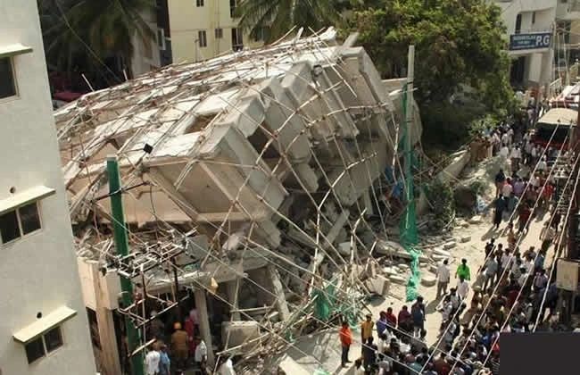 six-storey building under construction collapsed