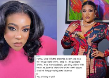“Go ho0kup with your mother” – Actress, Nkechi Blessing slams man who asked to ‘ho0kup’ with her