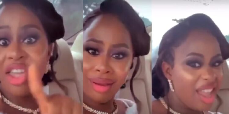 “Love is not real, don’t love any man” – Bride advises ladies while on her way to get married (Video)