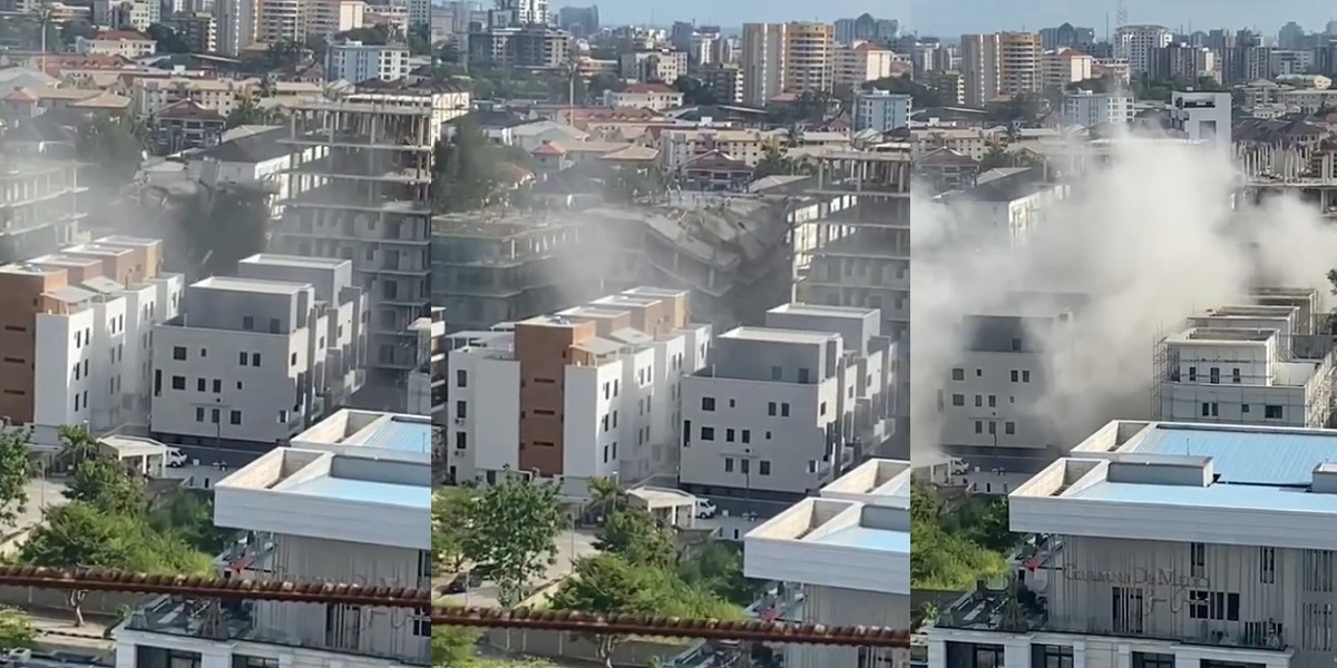 six-storey building under construction collapsed