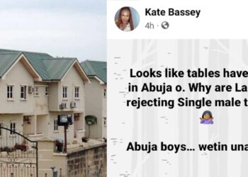 Lady reveals why Abuja landlords reject single male tenants